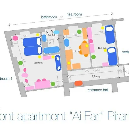 Seafront Apartment Ai Fari Piran Exterior photo